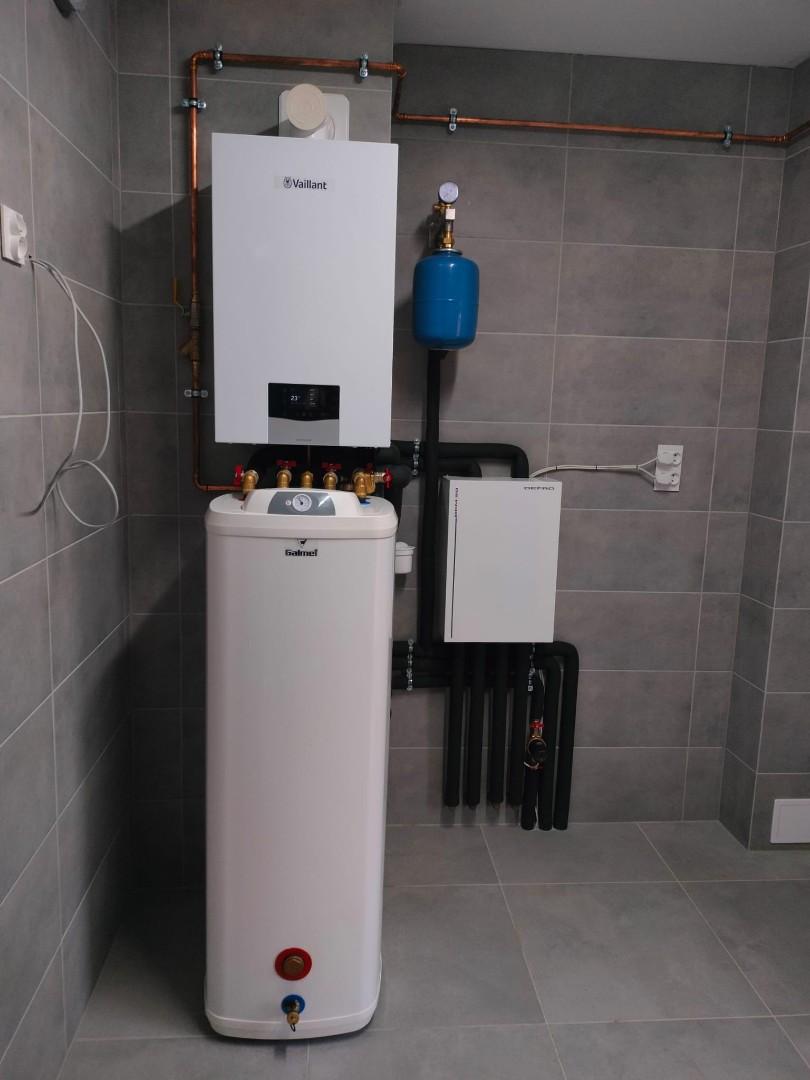 Ogrzewanie podłogowe, instalacje wodno-kanalizacyjne.