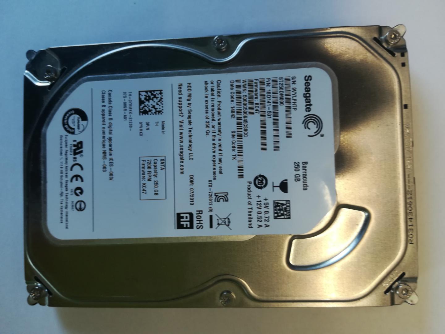 Sprzedam dysk HDD 250 GB