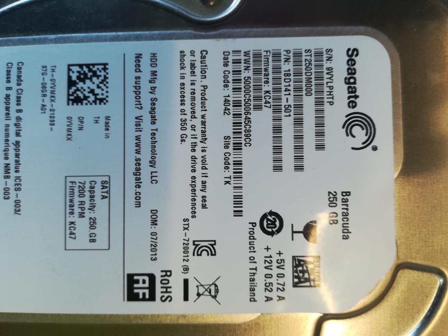 Sprzedam dysk HDD 250 GB