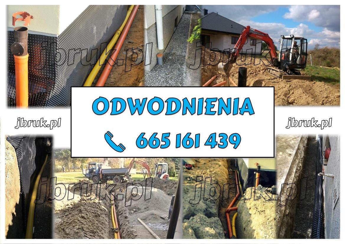 Odwodnienia budynków, terenu - wykopy, instalacje, przyłącza