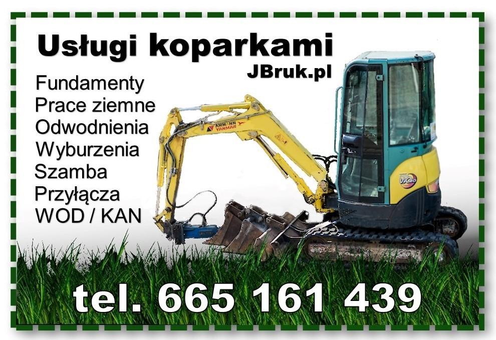 Wynajem - Usługi Minikoparka - Koparka - Fundamenty - Odwodnienia