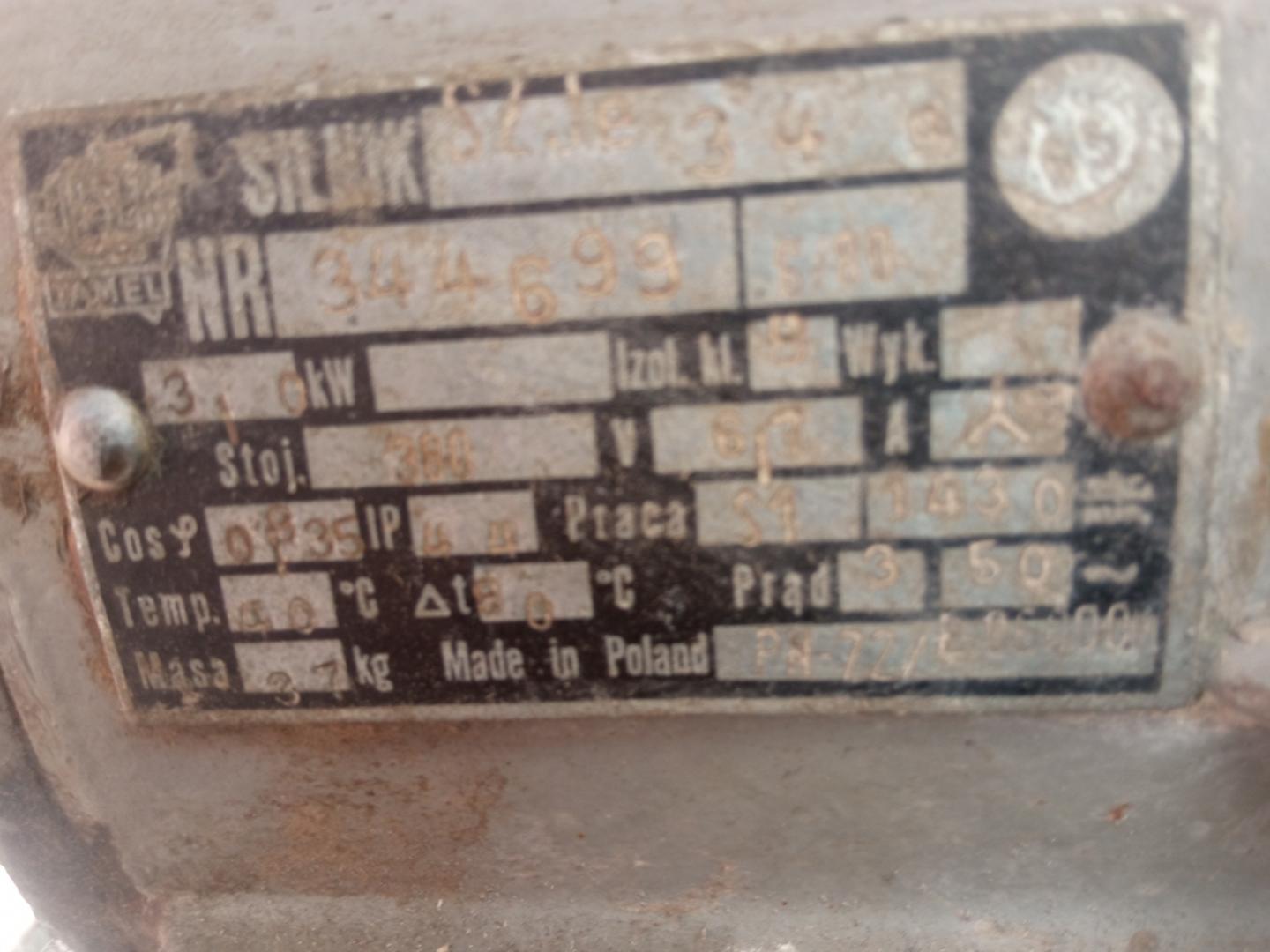 Silnik elektryczny 3 kW/380V