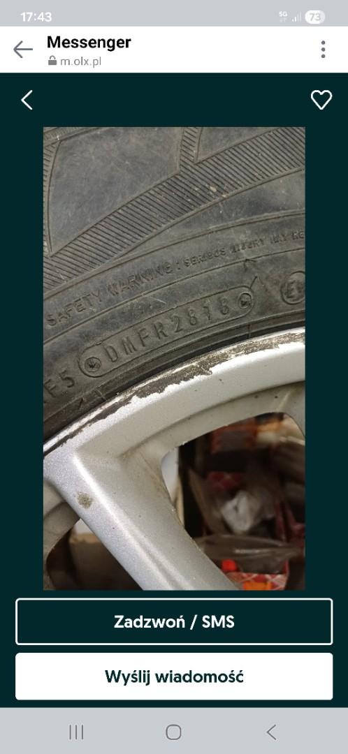 Opony zimowe Falken 225/65/17 + felgi aluminiowe Volvo XC90