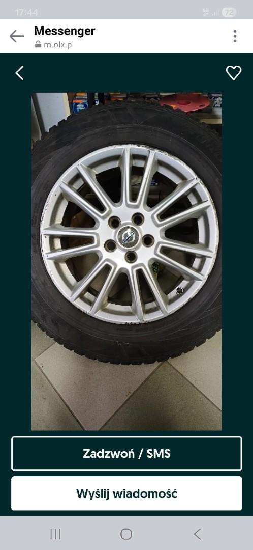 Opony zimowe Falken 225/65/17 + felgi aluminiowe Volvo XC90