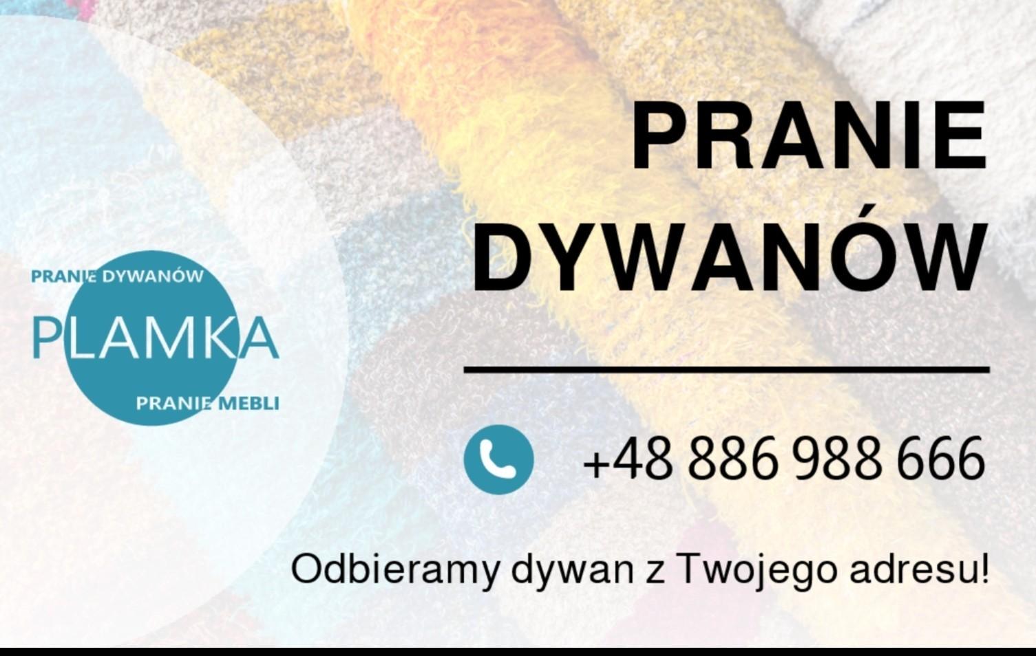 PLAMKA pranie dywanów i tapicerki meblowej