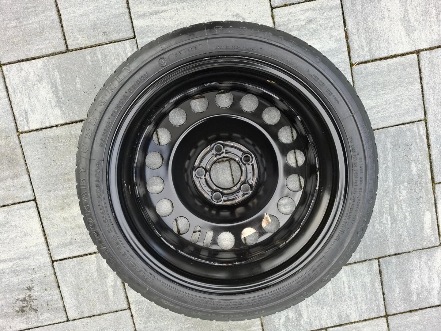 opel - koło dojazdowe 115/70/16" 4,00btx16h2