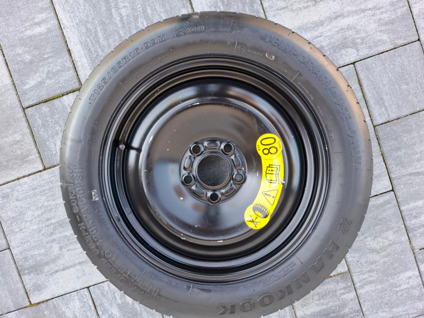 Ford - Koło Dojazdowe T125/85R16/ 4,0BX16X25