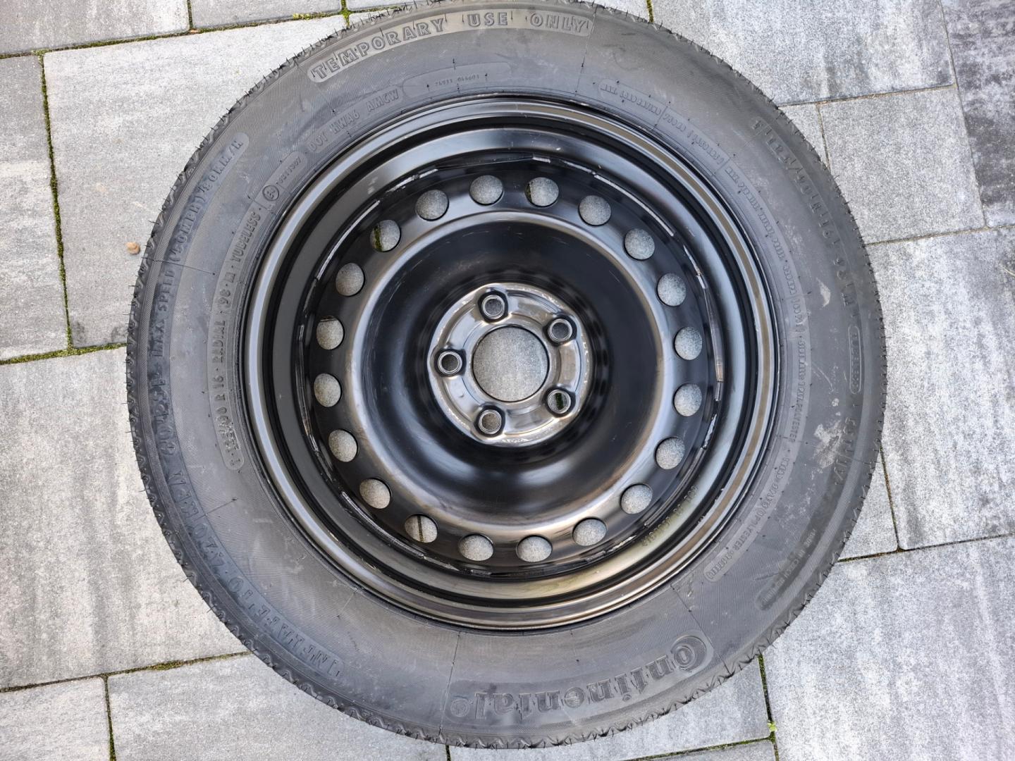 Mercedes - Koło Dojazdowe T125/90/R16 5x112 Audi VW Seat Skoda