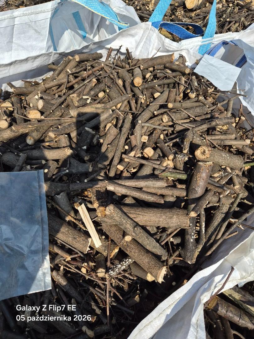 Zrębka drewno opałowe 1m3 big bag