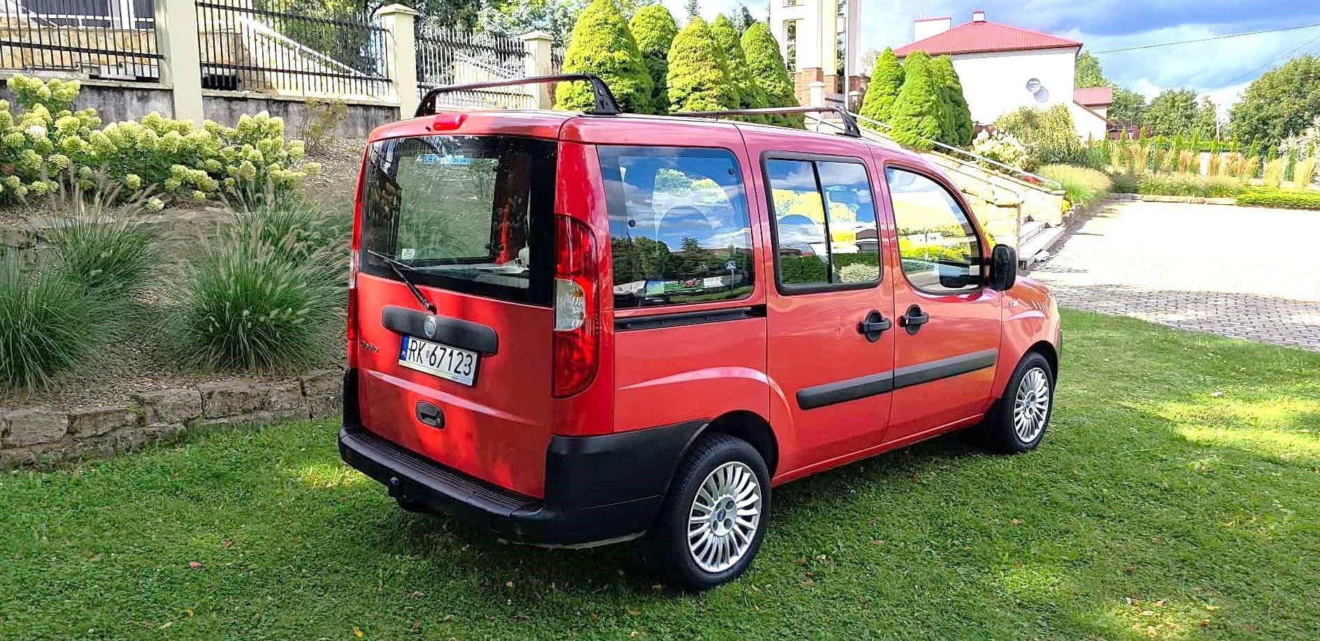 Fiat Doblo 2007r 1.4 8v 78KM LPG 2031r Lift Klimatyzacja Bagażnik Hak