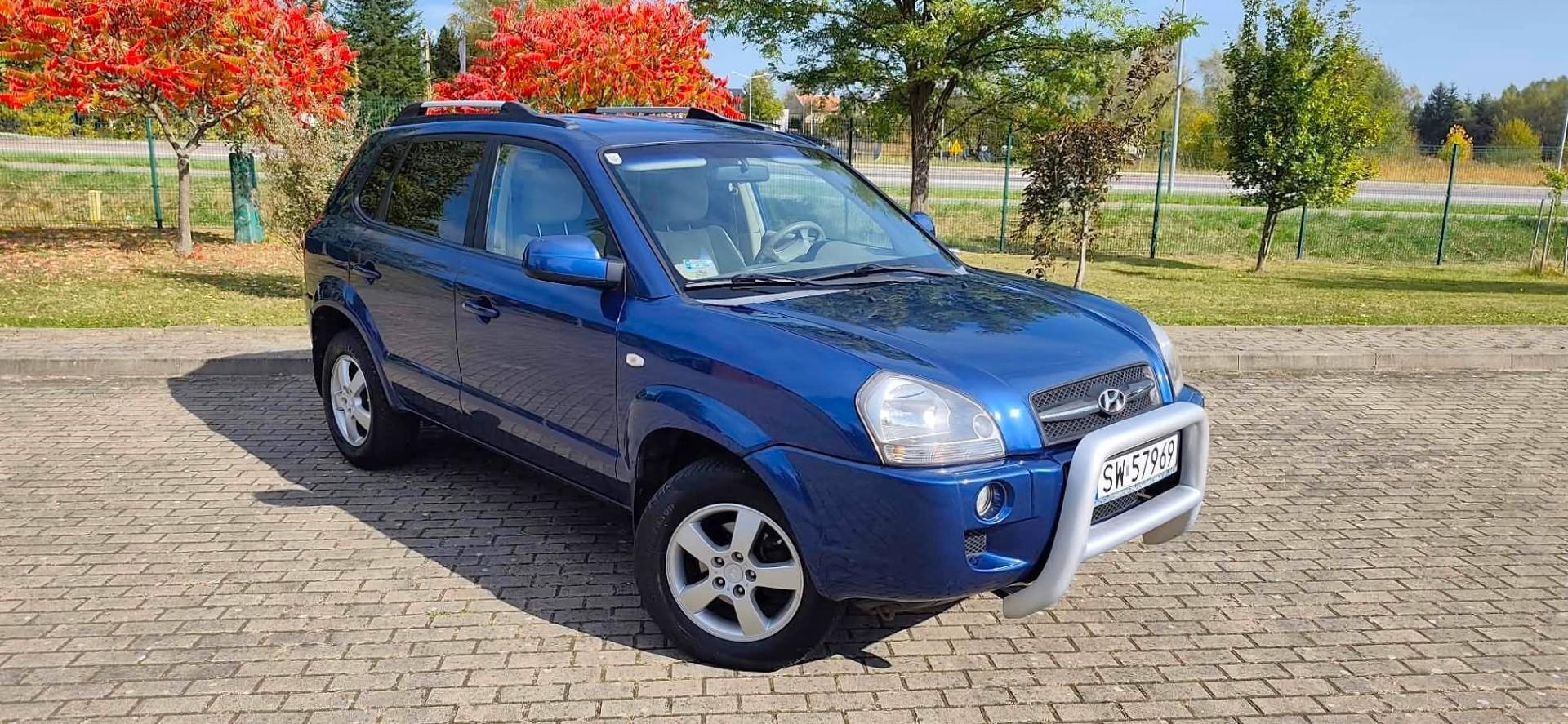 Hyundai Tucson 2007r 2.0 CRDI Klimatyzacja Grzane Fotele Oszczędny SUV