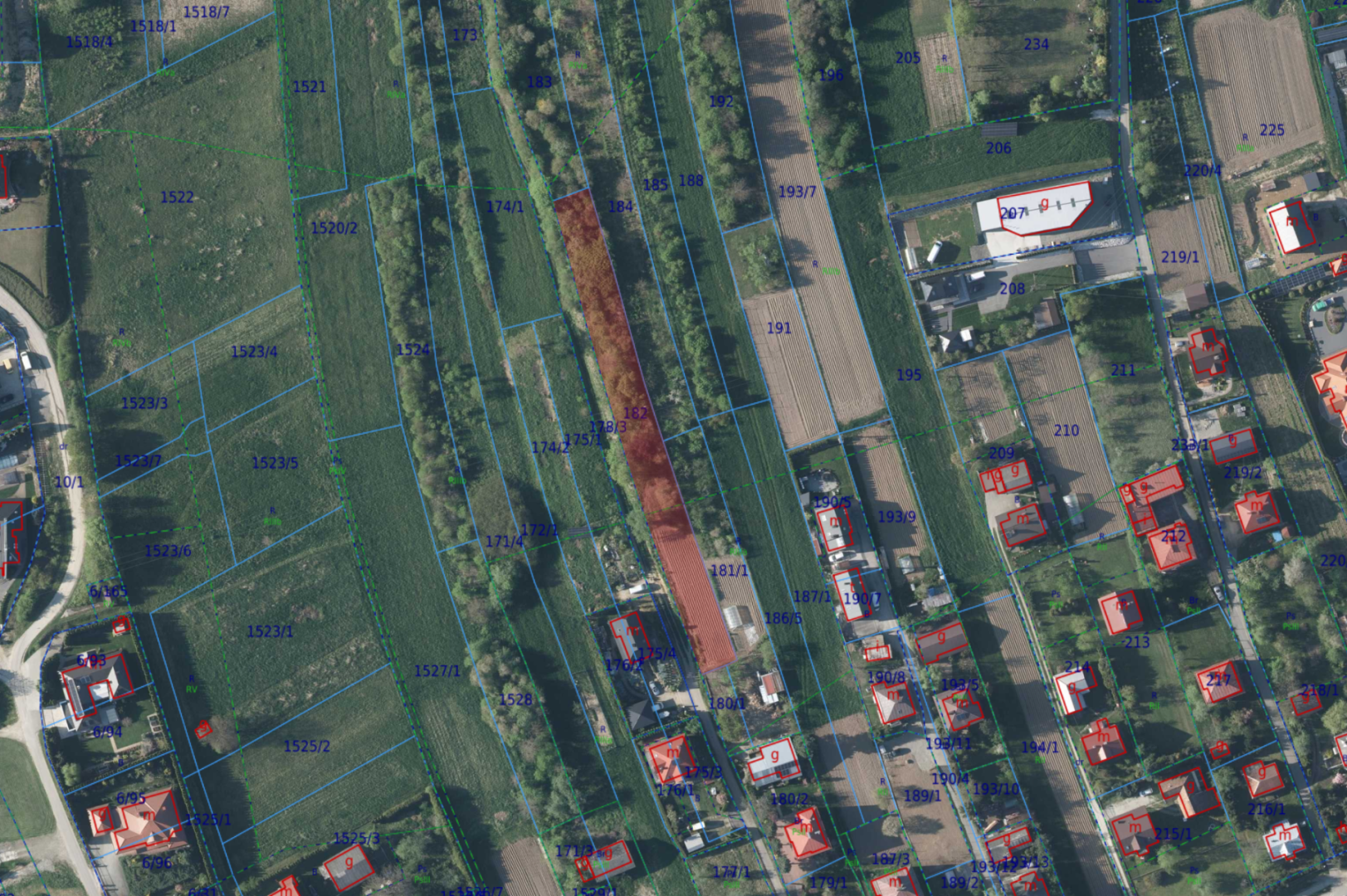 Działka rekreacyjna 18,45 arów (Jasło -Brzyszczki)