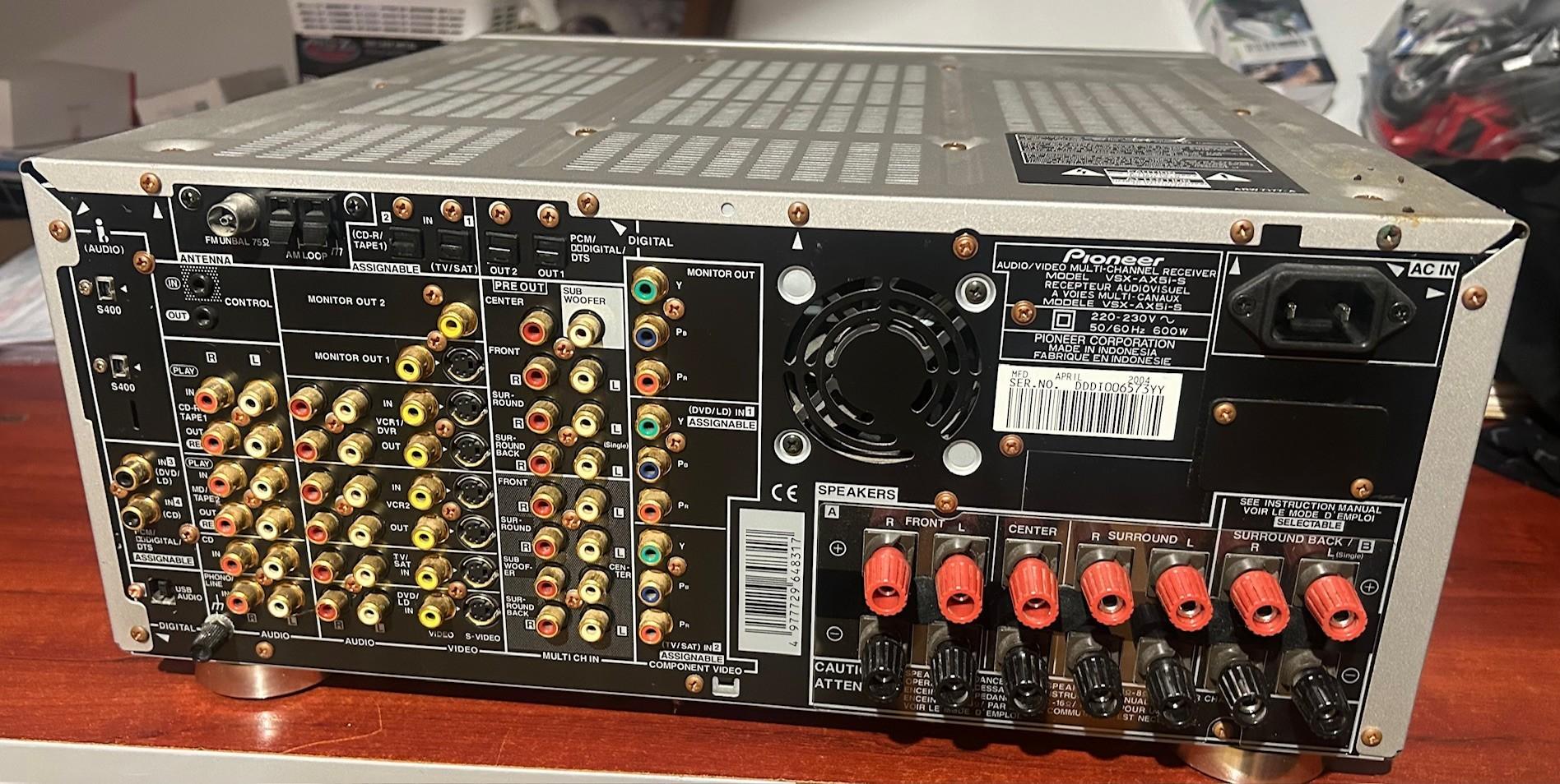 amplituner pioneer vsx-ax5i |7x100w|dts|thx