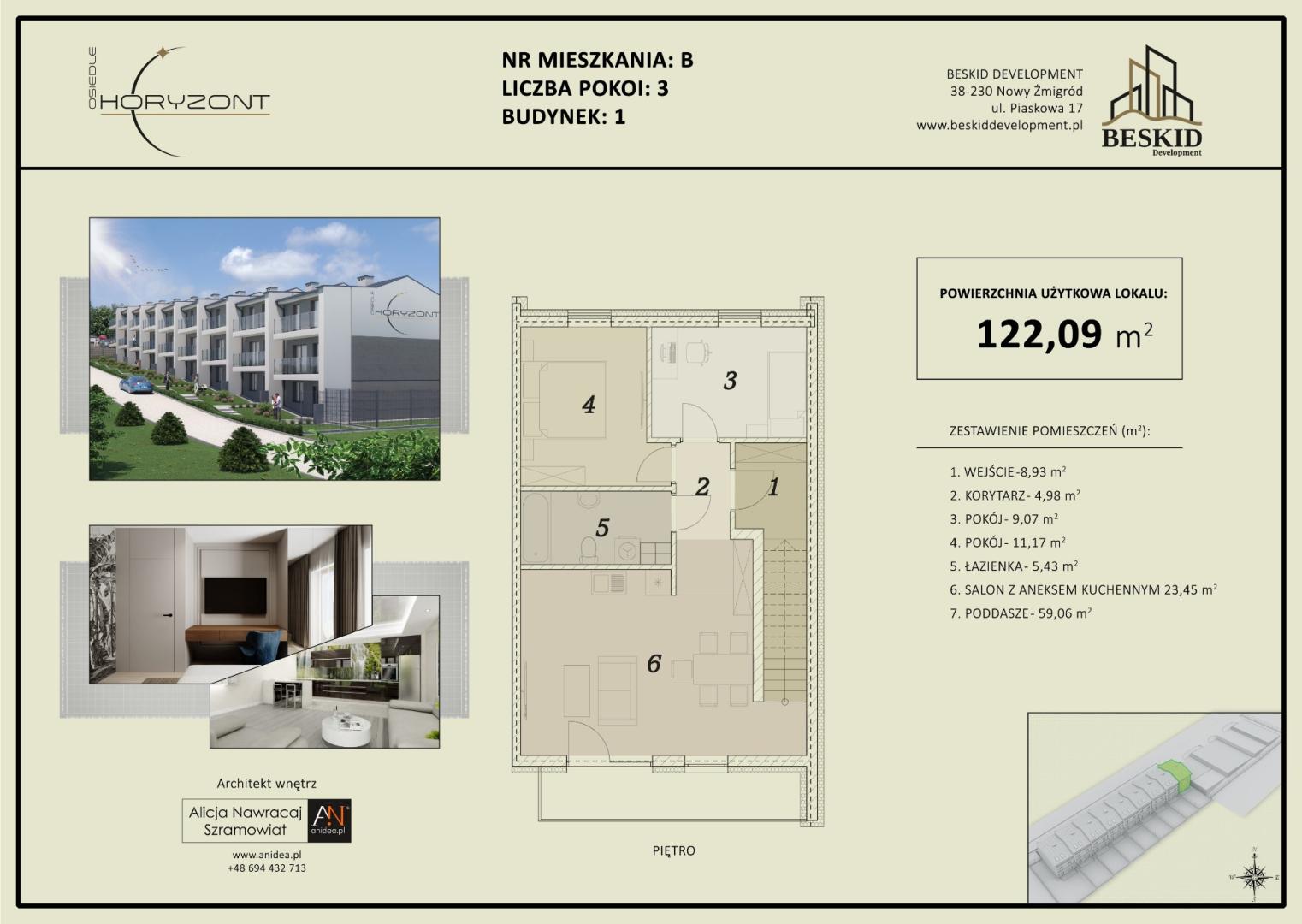 Rzeszów/Dom/Szeregówka, 122 m2, 4 pokoje z pięknym widokiem, Matysówka