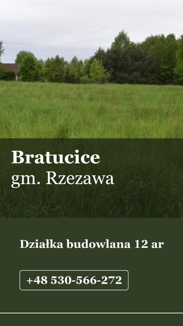 Bratucice gm. Rzezawa działka budowlana 12 ar