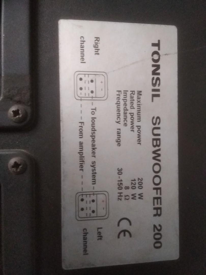 subwoofer tonsil
