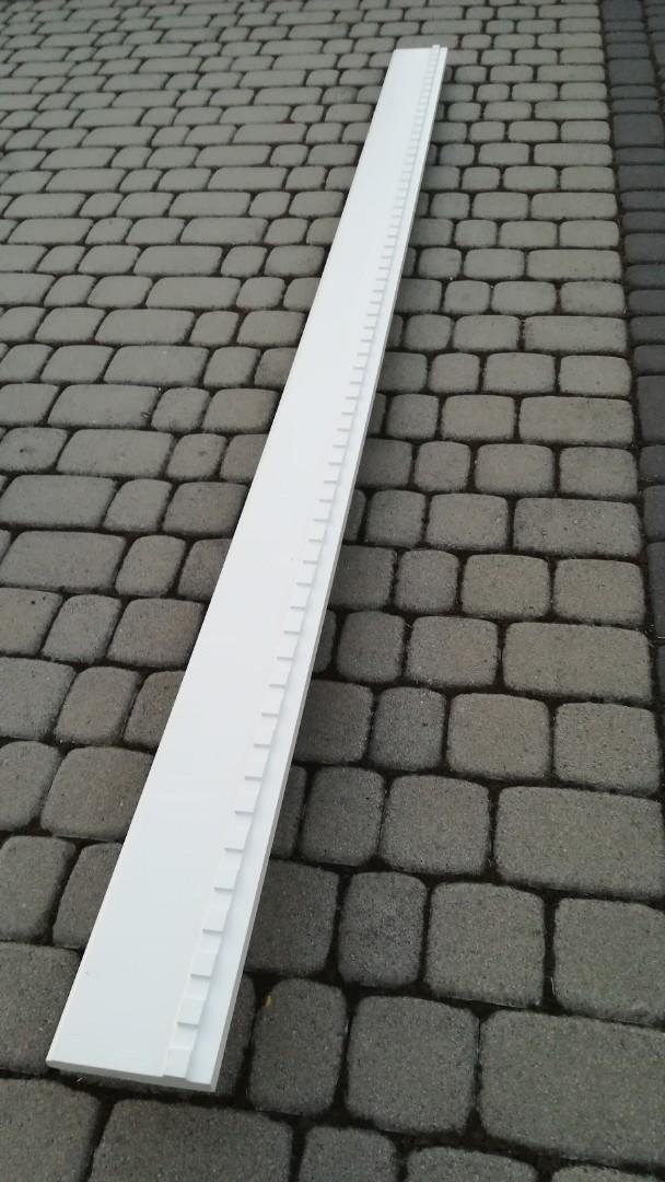 Listwa meblowa dekoracyjna biała tłoczona MDF 250cm - 4 szt.