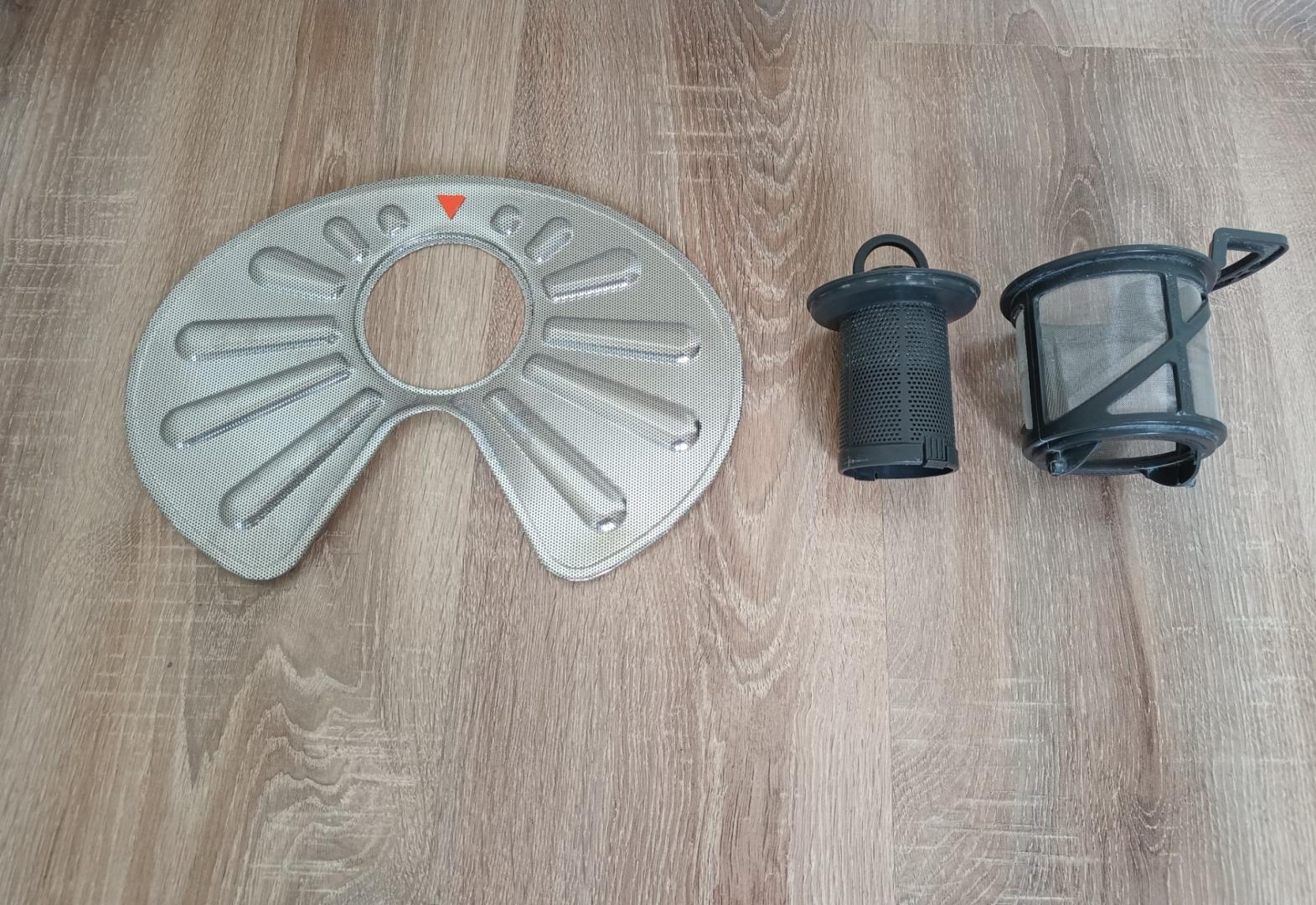 FILTRY do zmywarki Electrolux zgrubny + mikrofiltr + metalowy Komplet