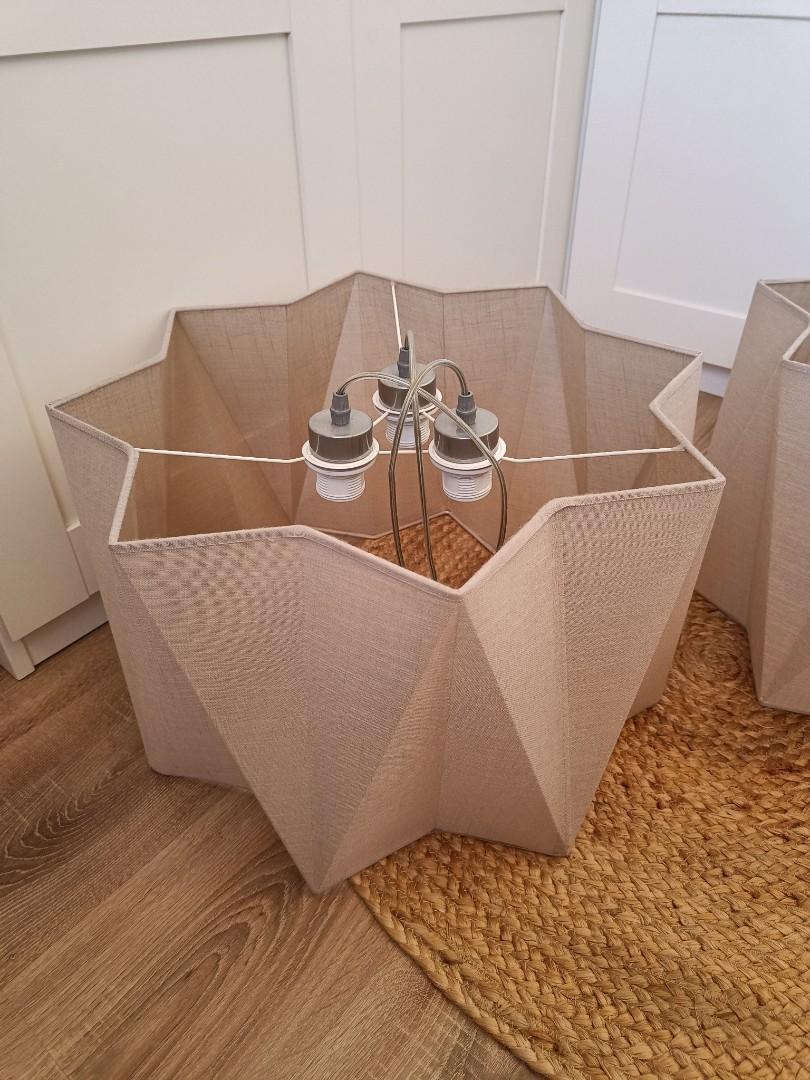 LAMPA beżowa wisząca Żyrandol TK-Lighting Piano 2 szt salon sypialnia