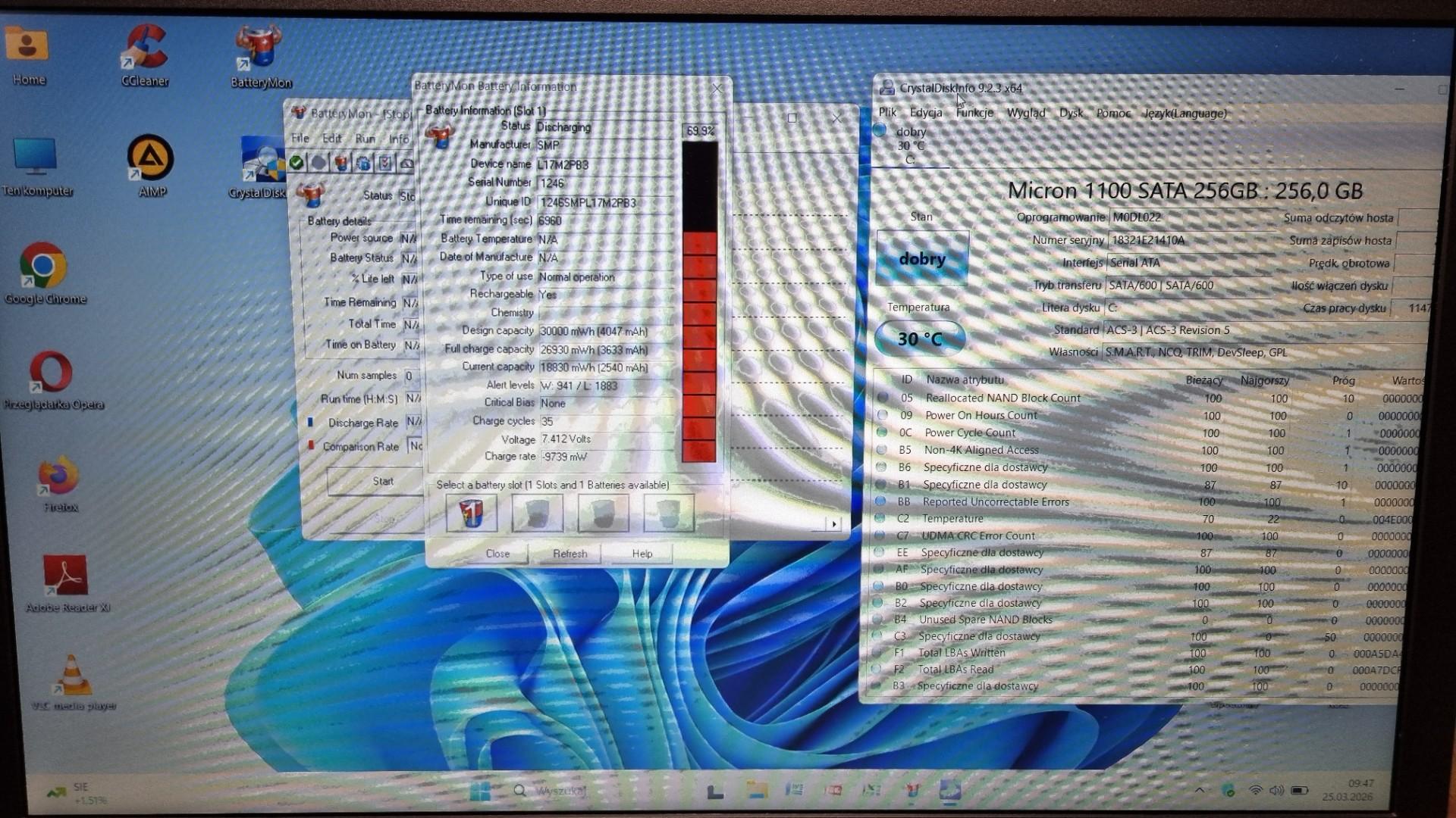 Lenovo V130 15.6" Full HD i5-7200u 8GB Ram 256GB SSD Windows 11