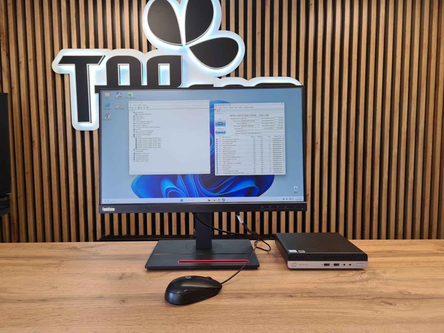 komputer hp prodesk 400 g4 core i5-8500t 6 rdzeni 8gb ram 256gb ssd