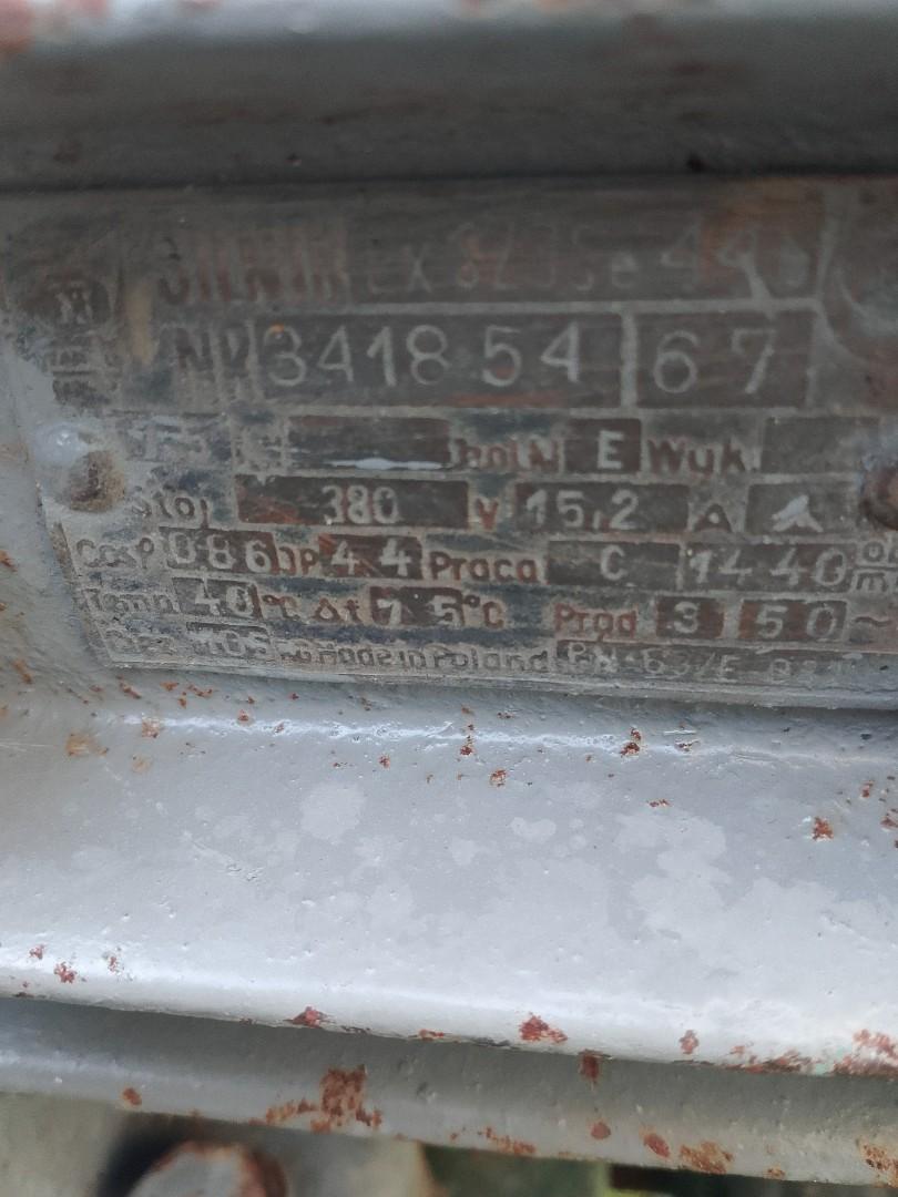 Silnik Elektryczny 7,5 Kw 380v na wozku
