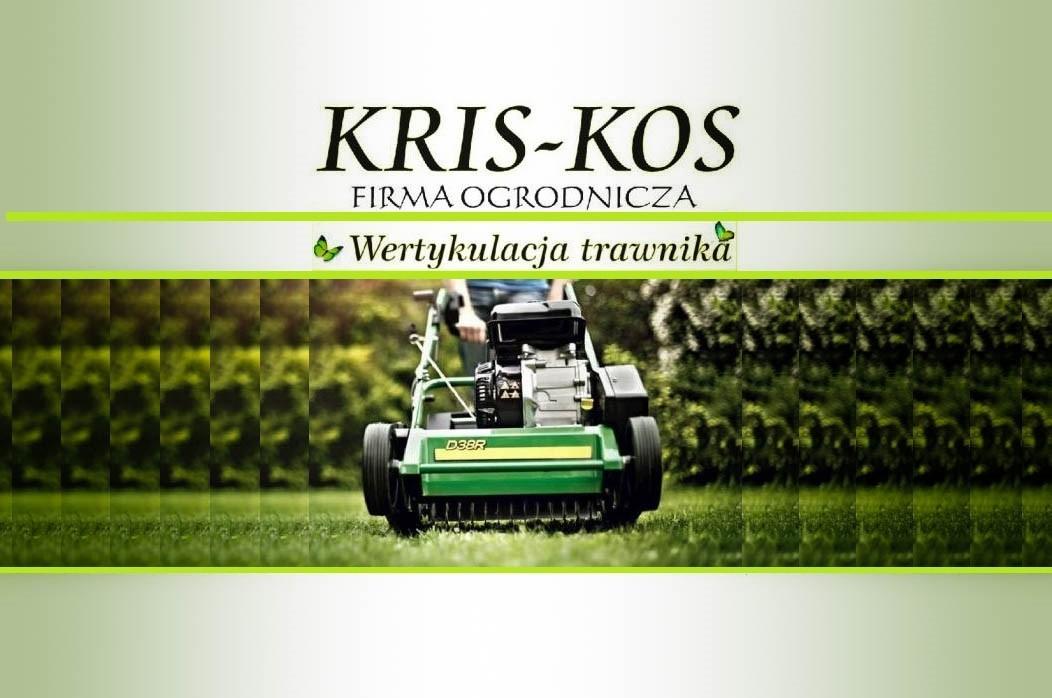 Wertykulacja ( naprawa ) trawnika . KRIS-KOS