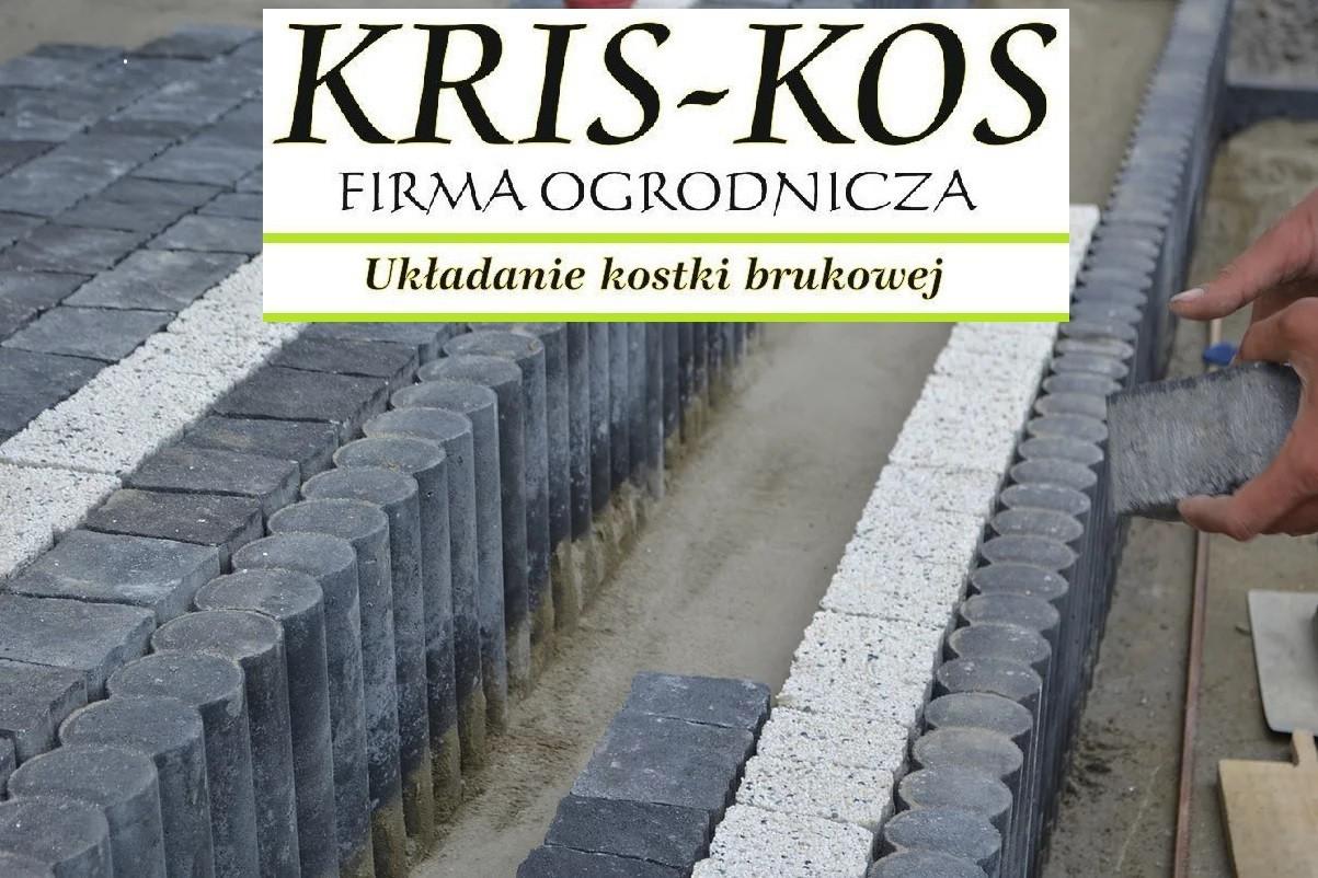 Układanie kostki brukowej . Firma KRIS-KOS