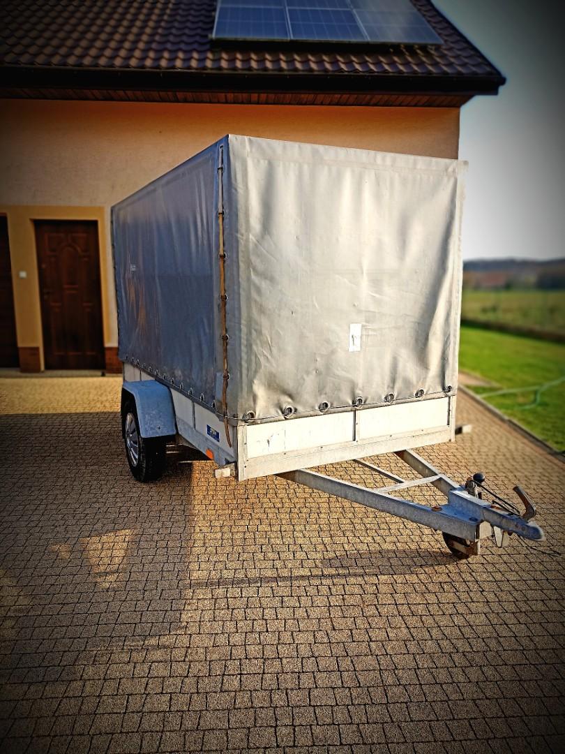 Przyczepa towarowa 280x150 dmc 750kg wynajem