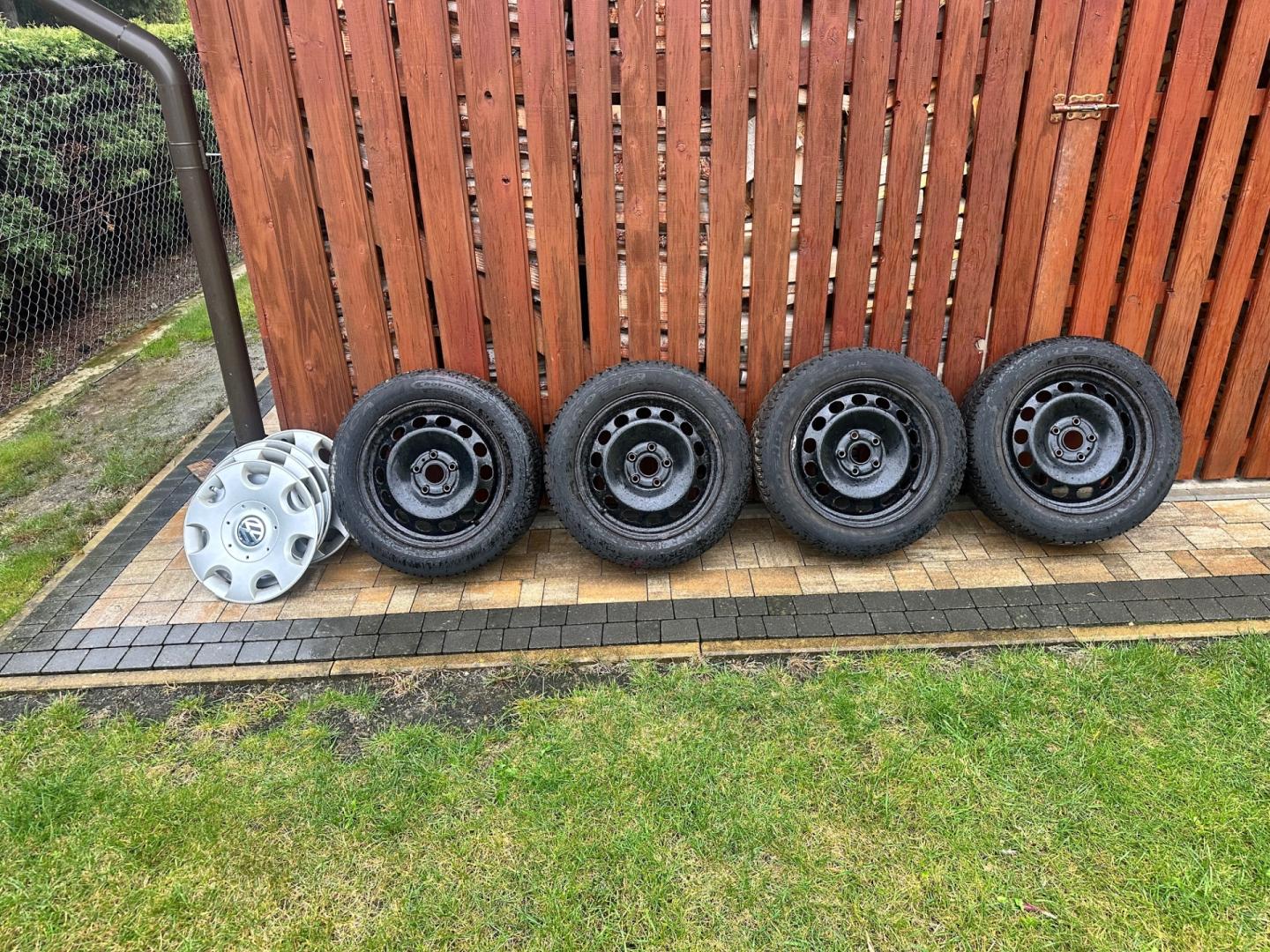 Koła zimowe 16" 5x112  Touran Golf Passat + Oryginalne kołpa