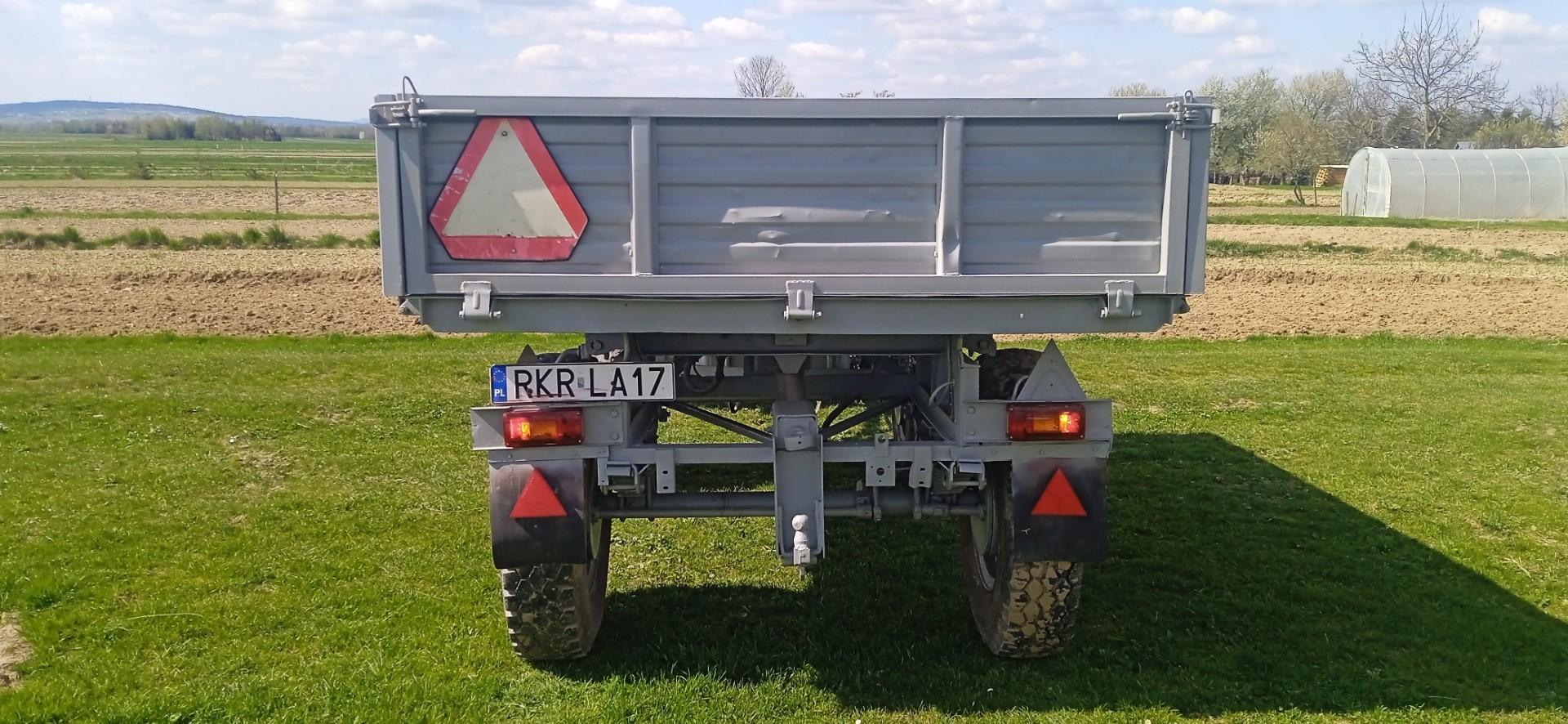 Przyczepa wywrotka d732 autosan d47 zarejestrowana 4t