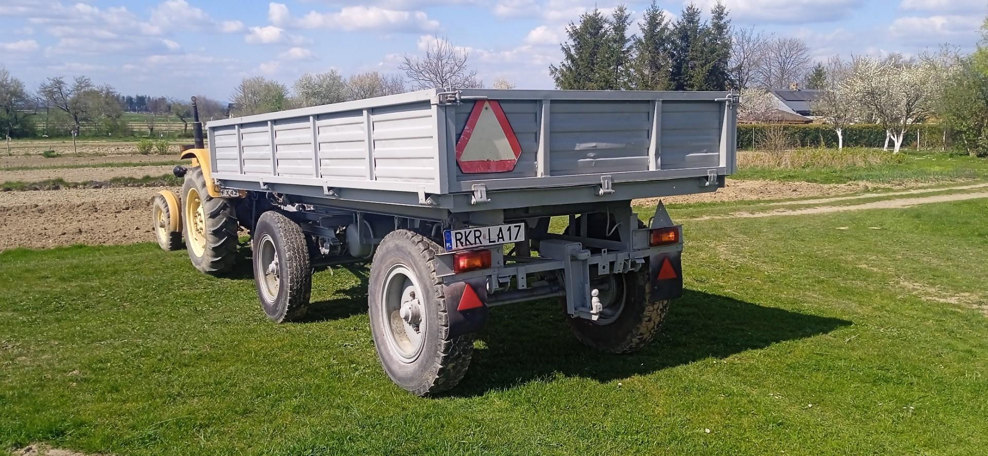 Przyczepa wywrotka d732 autosan d47 zarejestrowana 4t