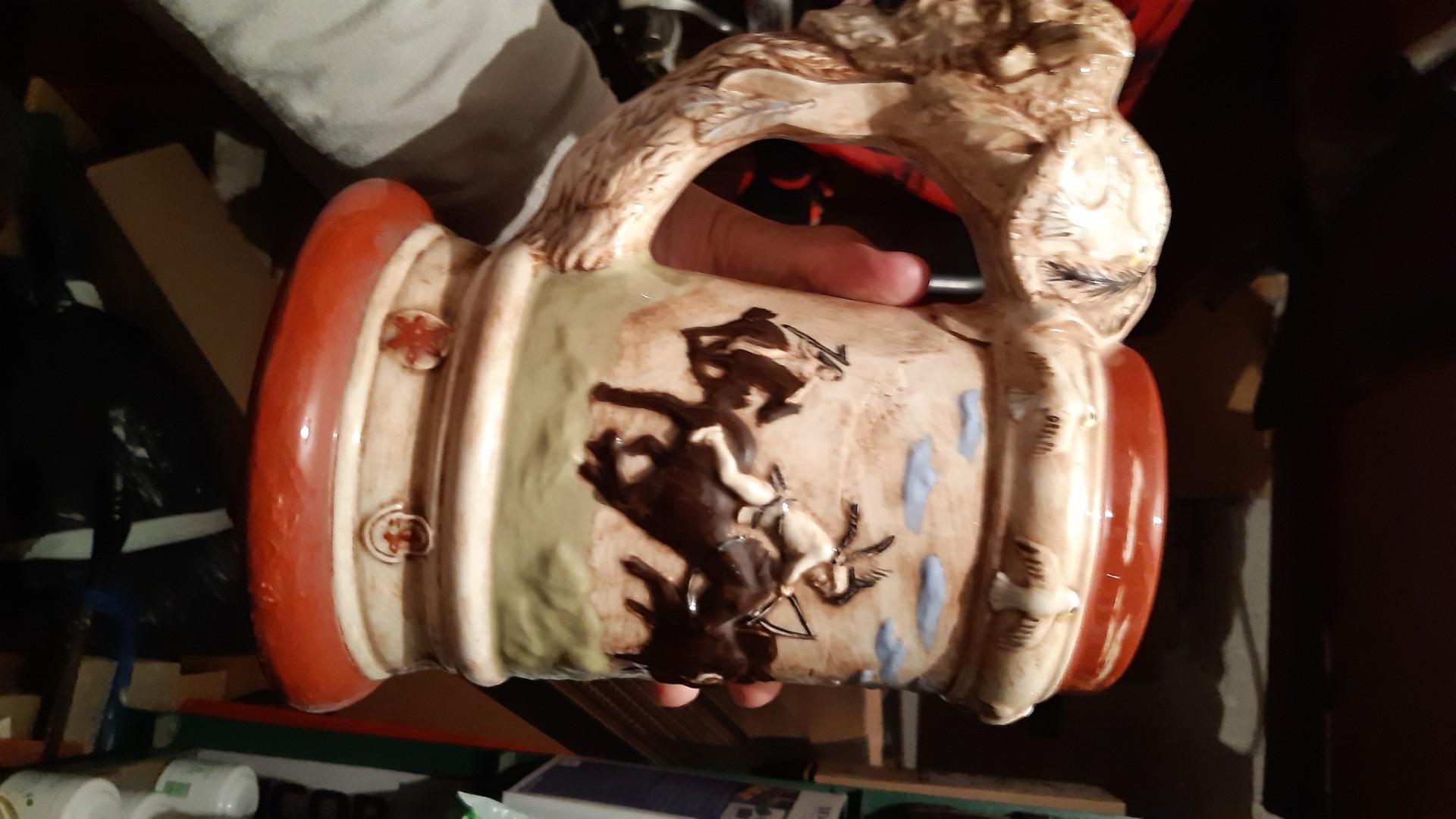 Wazon Porcelanowy 30 cm,Duży Kufel Ceramiczny,Dzbanuszek Porcelana.