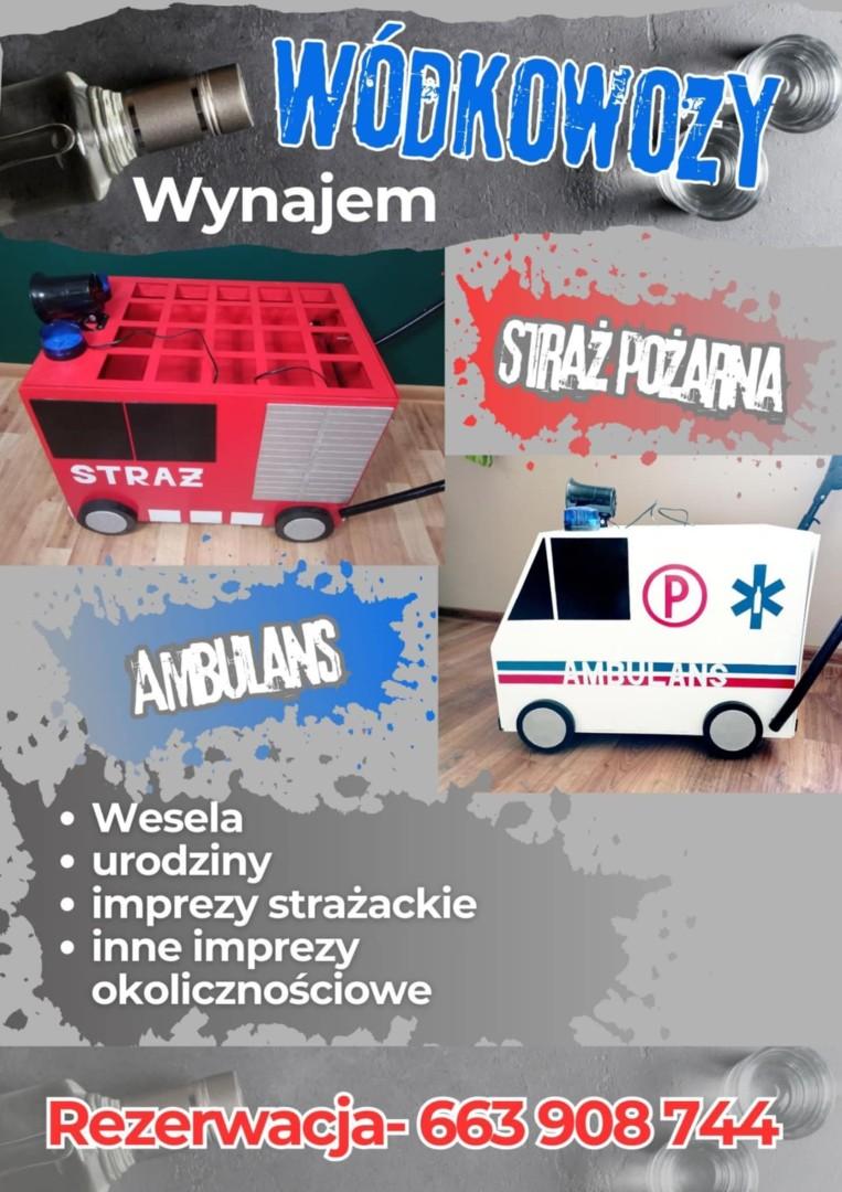 wódkowóz ambulans / straż nowość na wesele/imprezy do wynajęcia