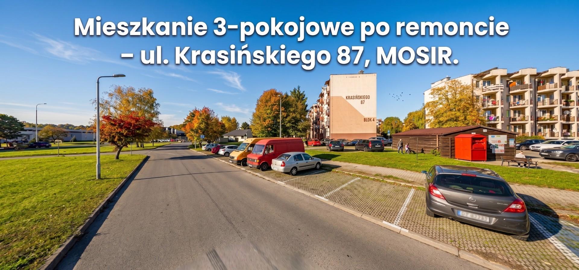 Mieszkanie 3-pokojowe po remoncie ul. Krasińskiego 87, MOSIR