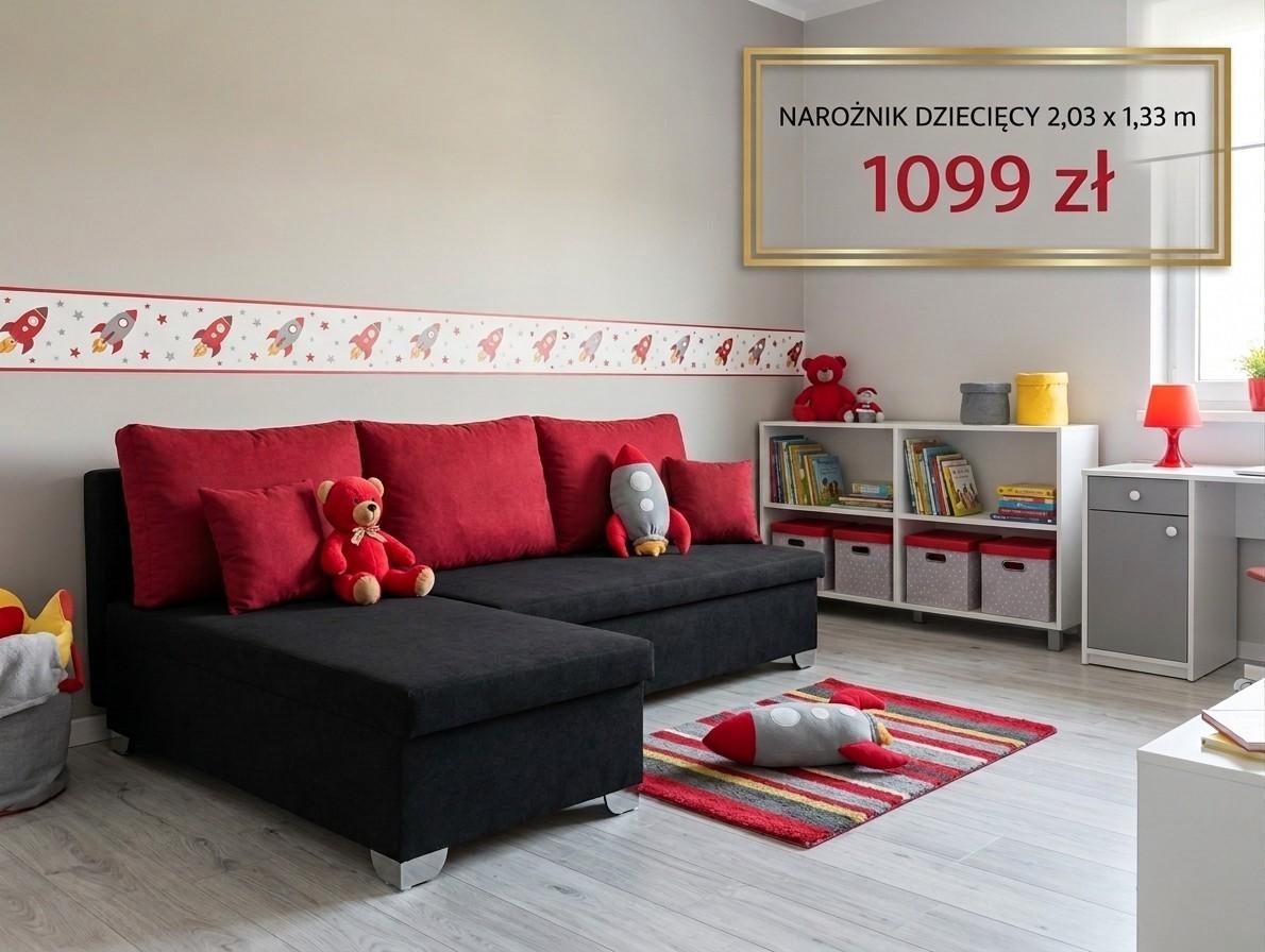 Narożnik dziecięcy - 2,03 x 1,33 m