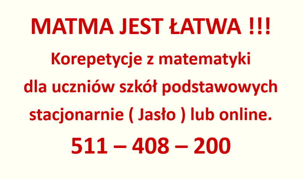 matematyka - szkoła podstawowa