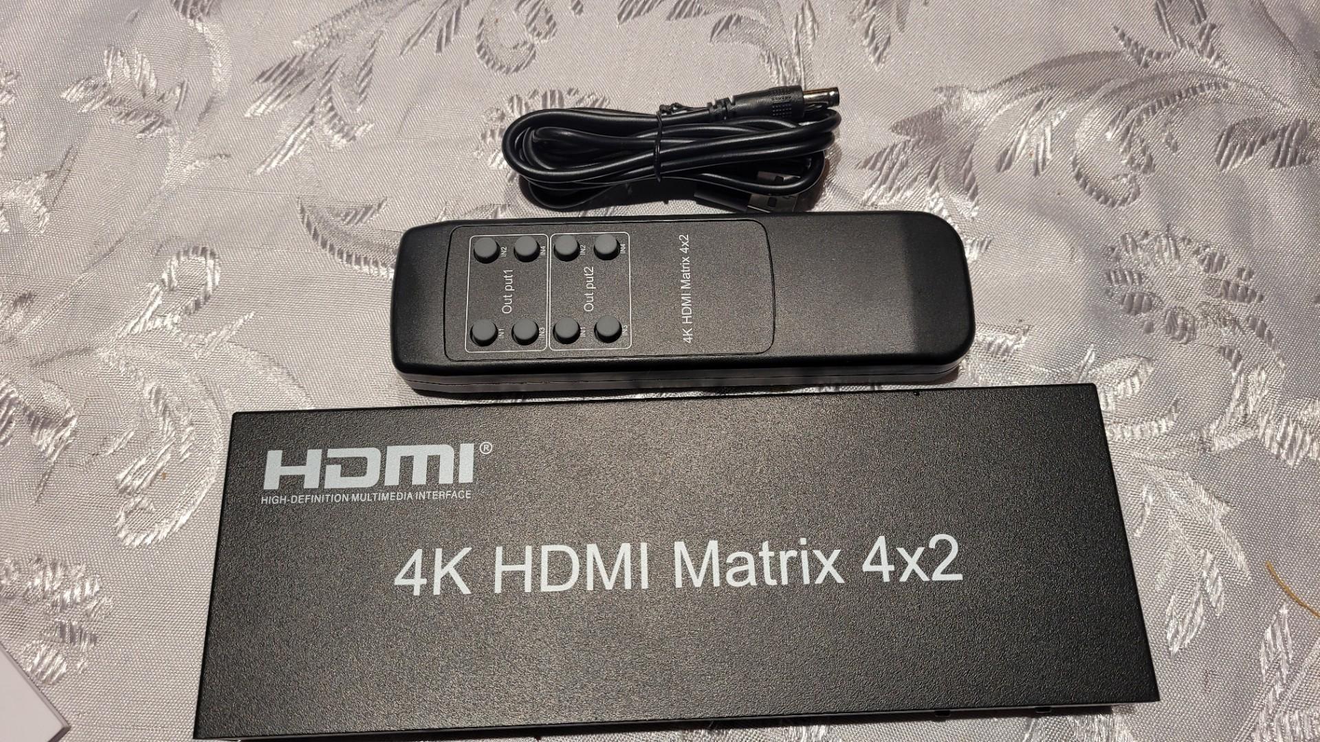 Matrix HDMI 4 x 2 Switch Splitter 3D 4Kx2K pilot Zamienię za Telefon
