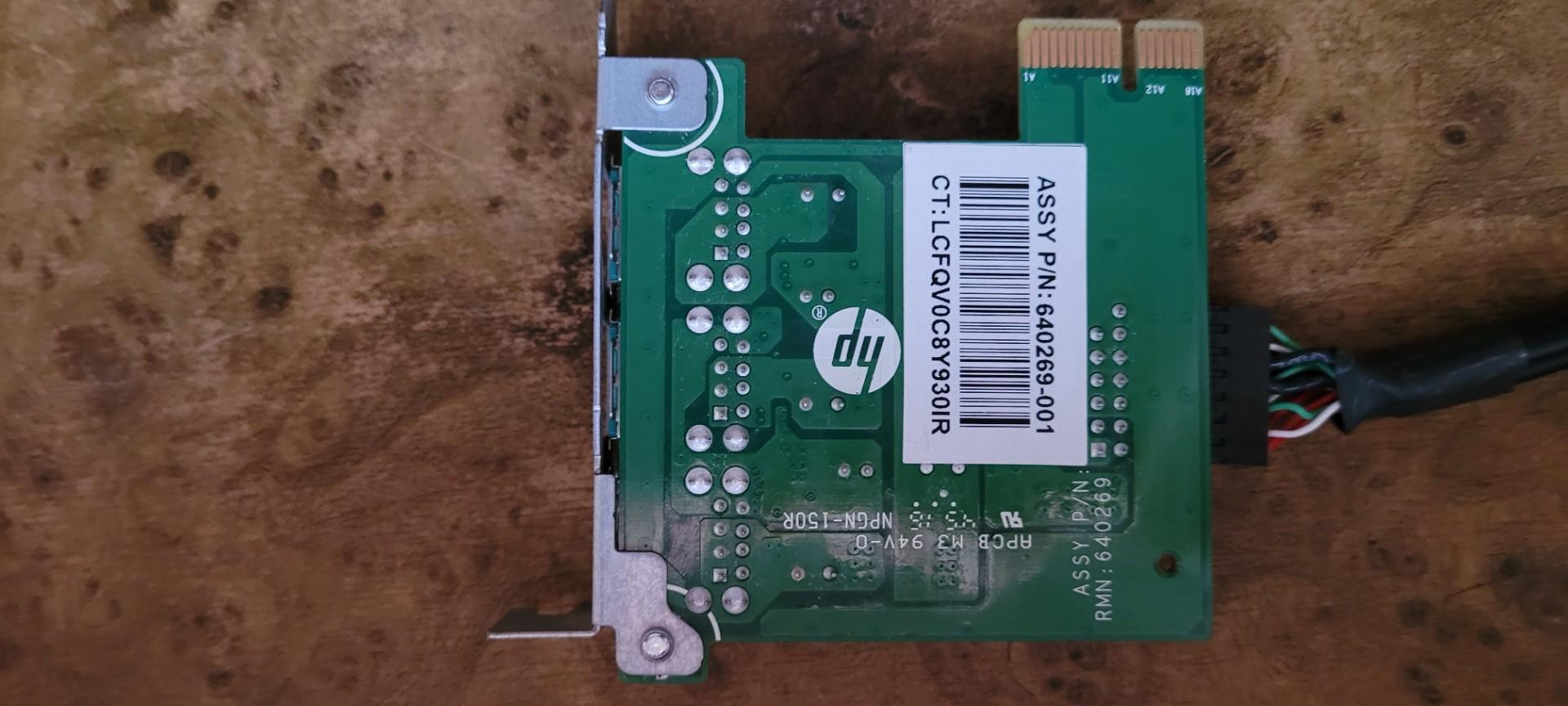 moduł portów - 3x usb 12v hp pos - śledz - niski profil