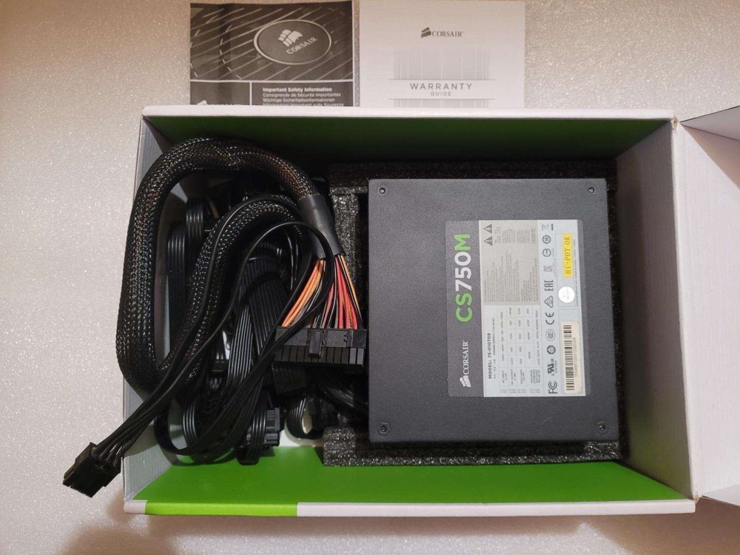 Zasilacz atx corsair cs750m - 750W 80+GOLD