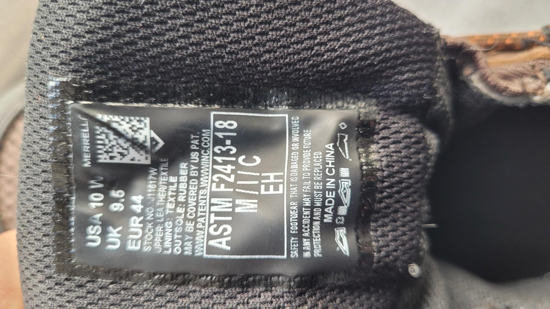 Męskie buty robocze Merrell J11617 Moab Vertex Mid Rozmiar 44
