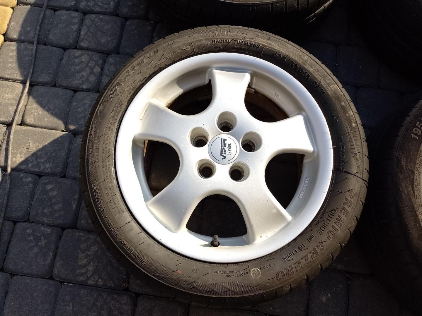 Alufelgi z Oponami Letnimi 5x100 R15 195/50 R15 Skoda Seat VW
