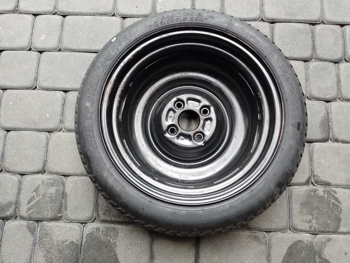 Koło Dojazdowe Zapasowe Dojazdówka 4x100 Toyota Yaris II III R 15