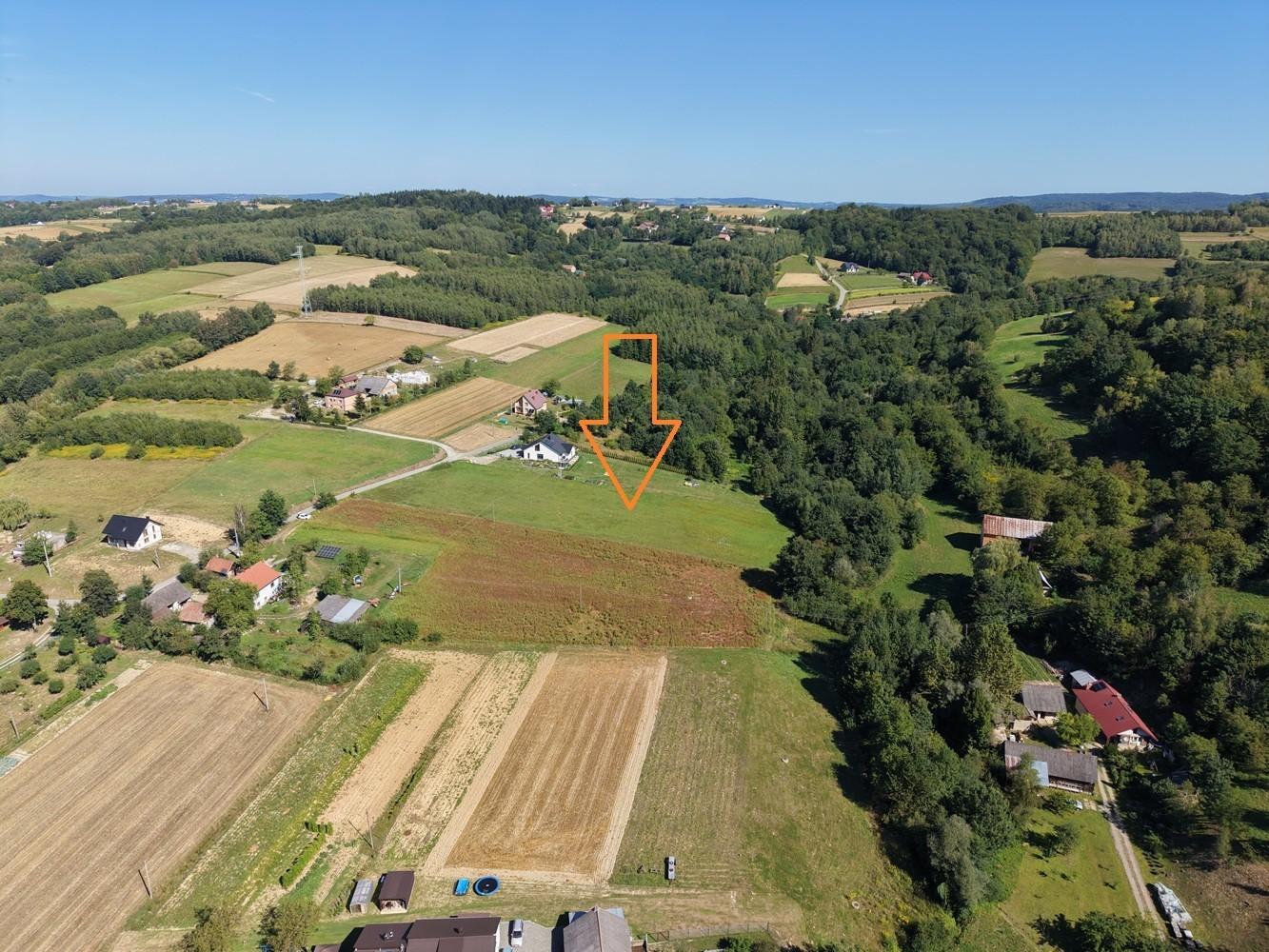 Sowina  70 ar budowlana widokowa działka
