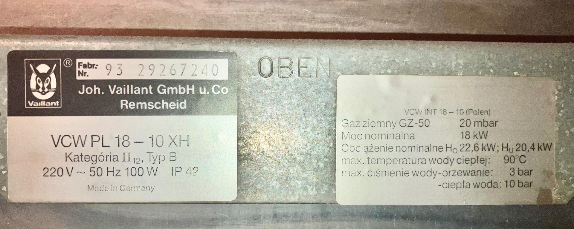 Kocioł piecyk gazowy dwufunkcyjny Vaillant
