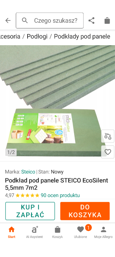 Sprzedam podkład pod panele