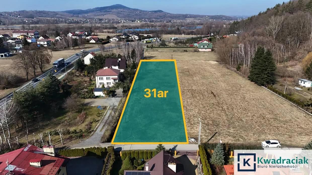 Krajowice - działka z pozwoleniem na budowę domu 31ar