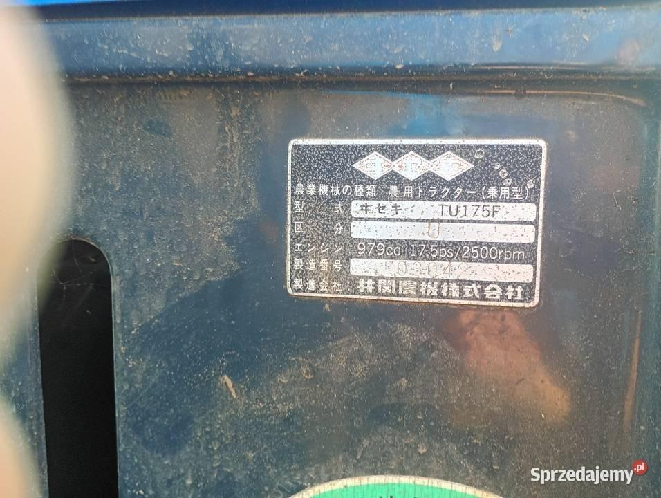 Mini traktor, traktorek japoński, ciągnik Iseki, nie Kubota/Yanmar