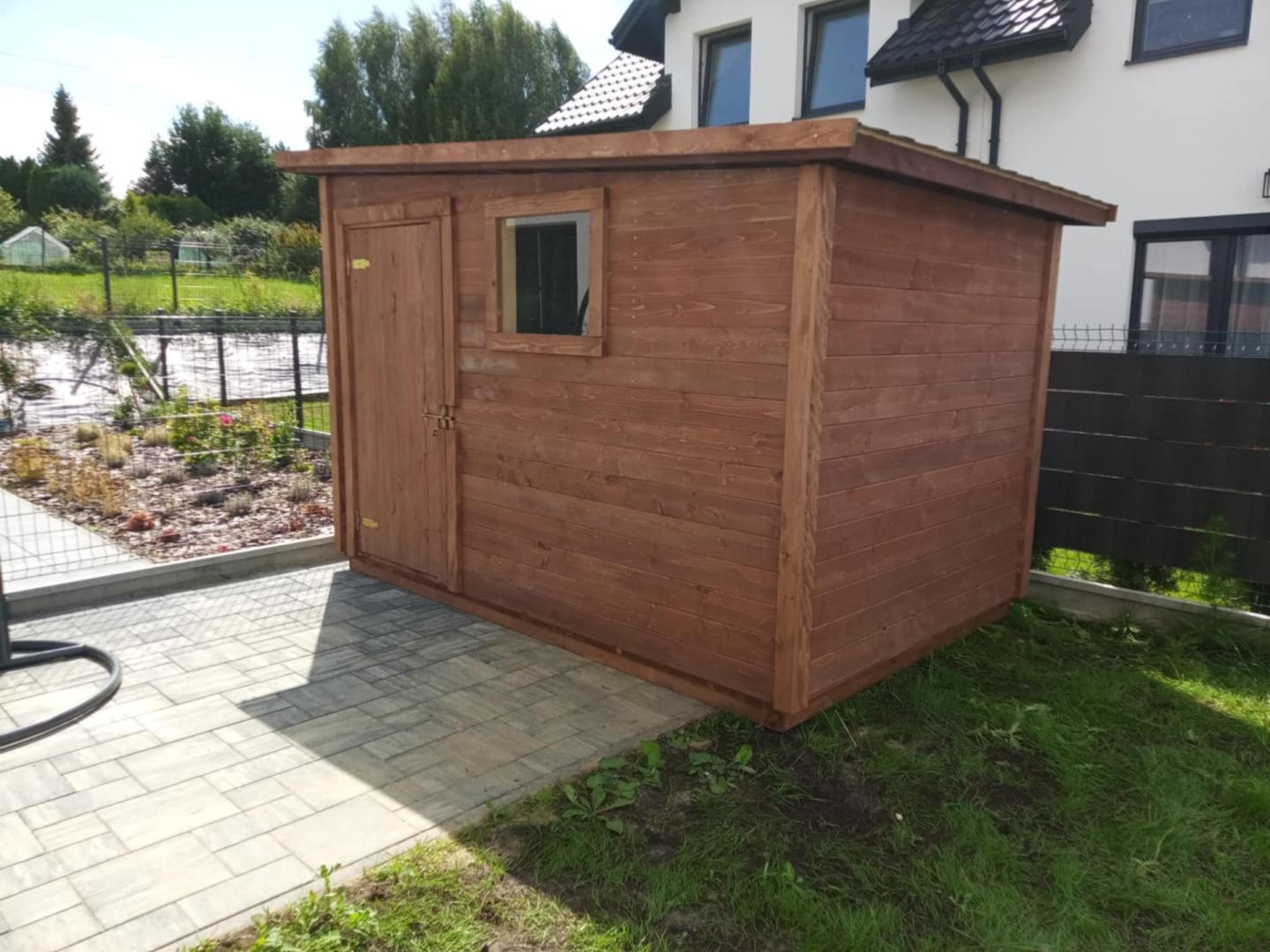 Domek narzędziowy transport+montaż