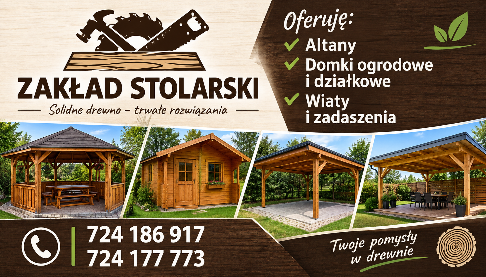 Domki dzialkowe do ogrodu